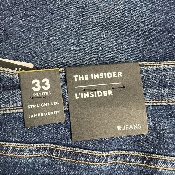 reitmans The Insider Straight Denim Blue Jeans 33 Petite - Picture 5 of 12